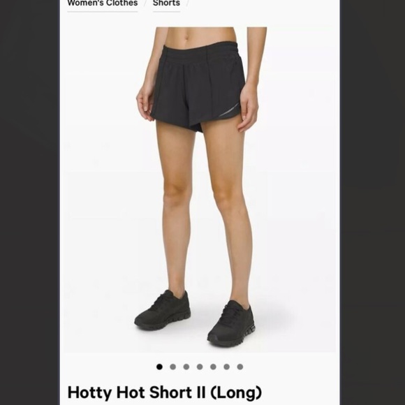 SOLD Black Lululemon Shorts - Picture 3 of 4